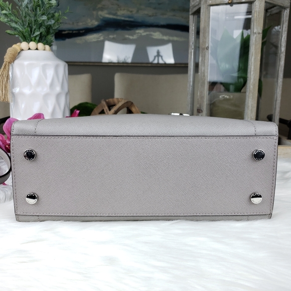 🌺NWT Michael Kors MD EW Rayne Satchel pearl grey - Picture 5 of 8